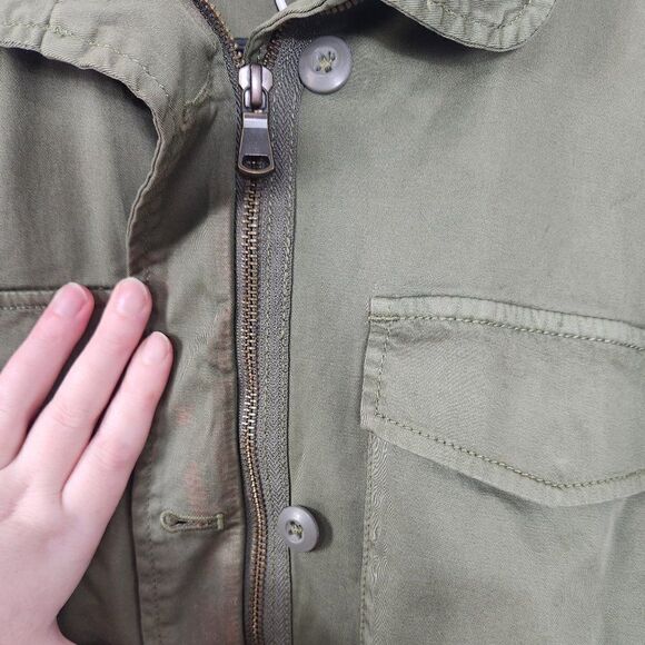 Joie NWT Olive Green Jenita Utility Jacket Size XS NWT - Picture 15 of 16